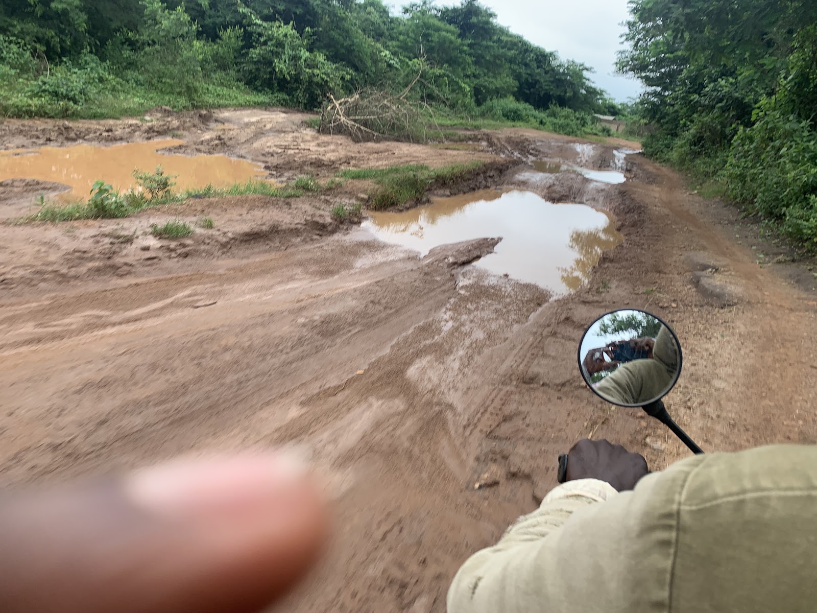 Road to Adesina’s farm in Saki West - 2.